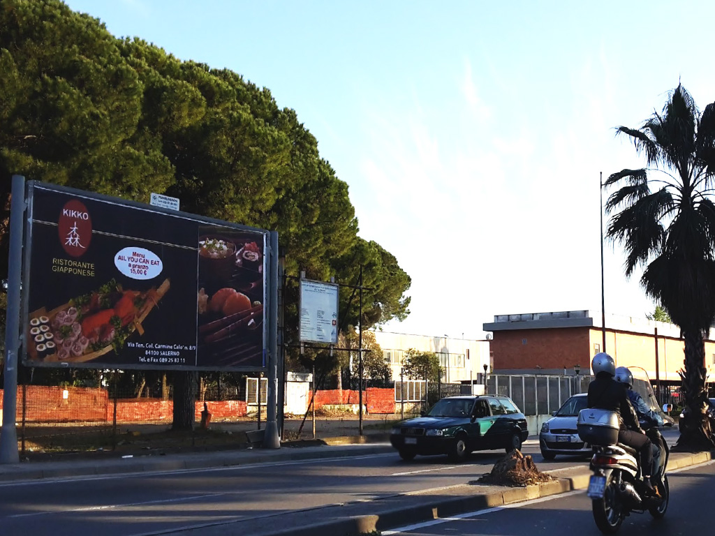 Pubblivision ADV - Tabelloni pubblicitar i6x3 - Salerno - Via Wenner - Uscita tangenziale direzione mare Pubblivision ADV - Tabelloni pubblicitar i6x3 - Salerno - Via Wenner - Uscita tangenziale direzione mare